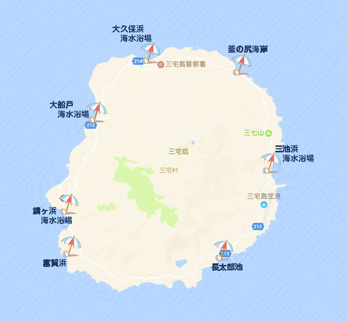 海水浴場map
